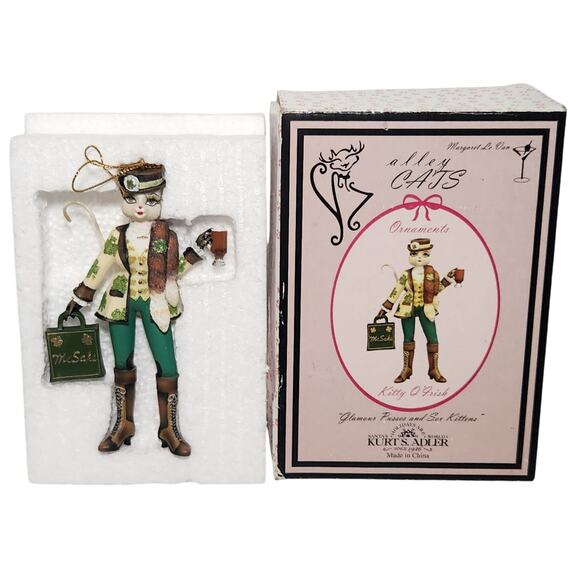 Margaret Le Van Alley Cat Kitty O' Grish Ms. Saks Rare Retired Ornament In Box - Picture 1 of 7